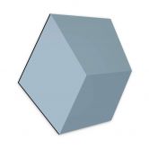 3D Hexagon Dibond - Lichtblauw 