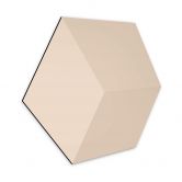 Hexagone à effet 3D - alu-Dibond marron 