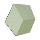3D Hexagon - Alu-Dibond Hellgrün 