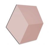 3D Hexagon - Alu-Dibond Hellrot 