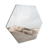 Hexagon Wandbild Dünenlandschaft an der Nordsee - Annie - Alu-Dibond 