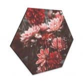 Hexagon - Alu-Dibond Annie - Sommerblüten 