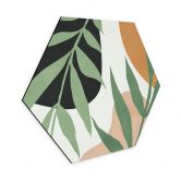 Wanddecoratie Groene takken in de jungle - Costa - Alu-Dibond 