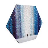 Hexagon Wandbild Verträumter Regentag - Ermilkina - Alu-Dibond 