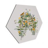 Hexagon Wandbild Frida Floral Studio - Thorax Floral - Alu-Dibond 