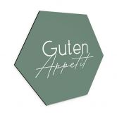 Hexagon Wandbild Guten Appetit - Alu-Dibond 