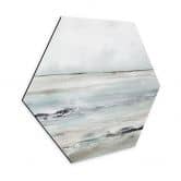 Hexagon-Wandbild Wellen am Sandy Bay - Hobday - Alu-Dibond 