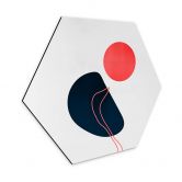 Hexagon - Alu-Dibond Kubistika - Abstraktion 