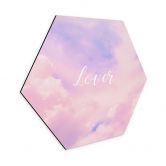 Hexagon Wandbild Lover - inspiriert von Taylor Swift - Alu-Dibond 