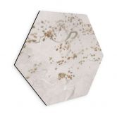 Hexagon Wandbild Elegante Kiefer im asiatischen Stil - Ms Tiff - Alu-Dibond 