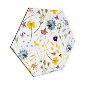 Hexagon - Alu-Dibond UN Designs - Getrocknete Blütten 