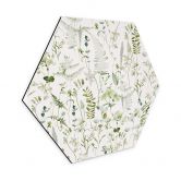 Hexagon Wandbild Kräuter und Wildblumen - UN Designs - Alu-Dibond 