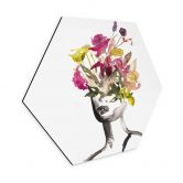 Hexagone - alu-Dibond Verbaan - Sous l'arc-en-ciel 