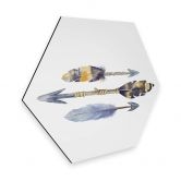 Hexagon - Alu-Dibond - Kvilis - Arrows  