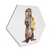 Hexagon - Alu-Dibond Graves - Otter 