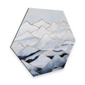 Hexagon Dibond Fredriksson - Mountains 