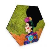 Hexagon - Alu-Dibond Hülya - Frida im Portrait 