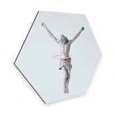 Hexagon - Alu-Dibond Loose - Hula Hoop Jesus 
