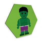 Hexagon - Alu-Dibond Gomes - The Hulk Spielzeug 