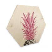 Sekskantet træ 1X Studio - Pink Pineapple 