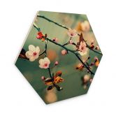 Houten Wanddecoratie zeshoek lente ontwaken 