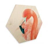 Hexagon - Holz Goed Blauw - Pink Flamingo 