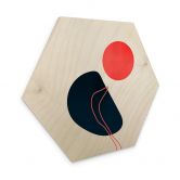 Hexagon - Holz Kubistika - Abstraktion 