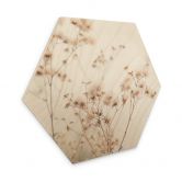Hexagon - Holz Pastellfarben 