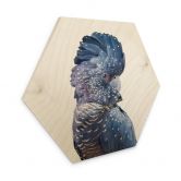 Hexagon - Holz Birke-Furnier - Sisi & Seb - Blauer Kakadu 