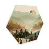 Hexagon - Holz SpaceFrog Designs - Herbstmorgen 