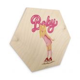 Hexagon - Holz Birke-Furnier Tohmé - Baby 