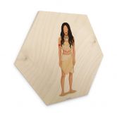 Hexagon - Holz Birke-Furnier Tohmé - Pocahontas 