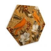 Hexagon - Holz UN Designs - Tropisch Ocker 