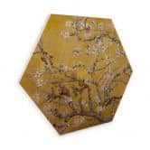 Hexagon - Holz van Gogh - Mandelblüte Ocker 
