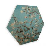 Hexagon - Holz van Gogh - Mandelblüte 