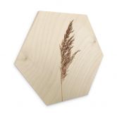 Hexagon - Holz Ziergras No. 1 
