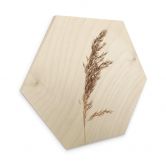 Hexagon - Holz Ziergras No. 3 