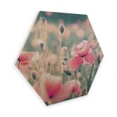Hexagon - Holz Birke-Furnier Delgado - Mohnblumenmomente 