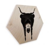 Hexagon - Holz Ireland - Bear Warrior - Bärenkriegerin 