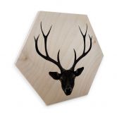 Hexagon - Holz Birke-Furnier Ireland - The Black Deer 