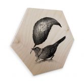 Hexagon - Holz Birke-Furnier Nicebleed - The Messenger 