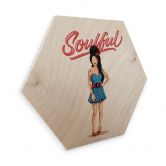 Hexagon - Holz Birke-Furnier Tohmé - Amy 