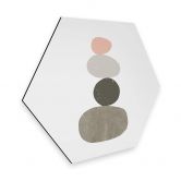 Hexagon - Alu-Dibond Nouveauprints - Sten 1 