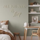 Vægdekoration Popler træ All you need is Sleep 