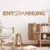 MDF-Deko 3D Schriftzug Entspannung - Natur 