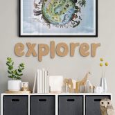 Décoration en bois MDF Explorer 