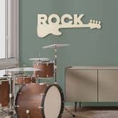 Décoration en bois placage peuplier Guitare 