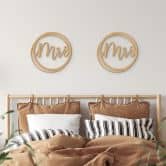 MDF Decoratie Mrs and Mrs 