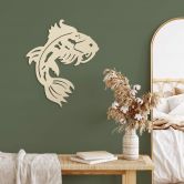 Holzdeko Pappel - Japanischer Koi  