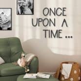 Décoration en bois MDF Once upon a Time 